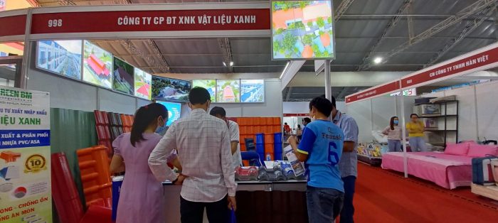 công ty Vật Liệu Xanh Tham gia hội trợ triển lãm VietBuild 2021