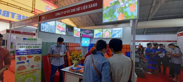 công ty Vật Liệu Xanh Tham gia hội trợ triển lãm VietBuild 2021