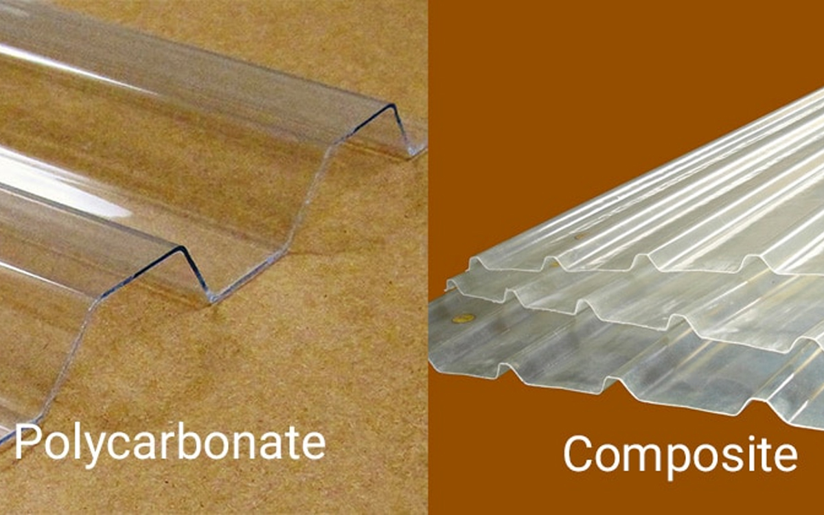 So sánh tấm nhựa lấy sáng Composite và Polycarbonate chi tiết